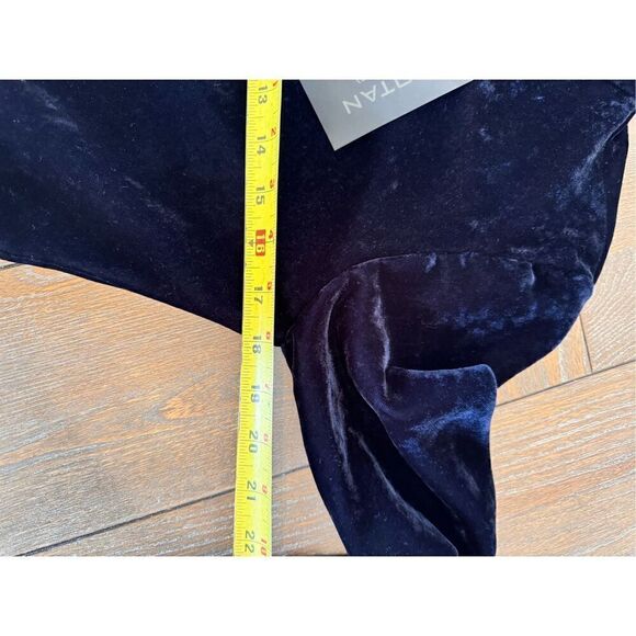 NWT Nili Lotan Velvet Mock Neck Genevieve Mini Dress in Navy Size XSmall - Picture 7 of 8